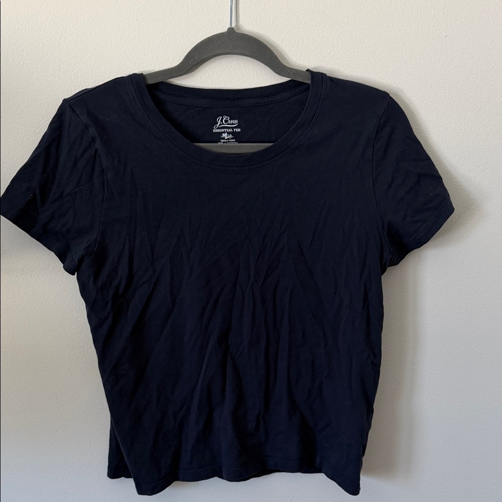 J. Crew Women's Navy Short Sleeve Tee